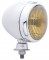 Chrome Tear Drop Spot Light - Amber (7000Cp)