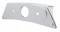 Chrome Rectangular Fender Light Bracket Only