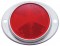 3 3/16" Round Reflector W/ Aluminum Mounting Base - Red