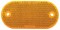 (2/Bulk) 4" X 2" Oval Quick Mount Reflector - Amber