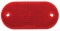 4" X 2" Oval Quick Mount Reflector - Red