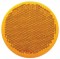 2 3/8" Round Quick Mount Reflector - Amber