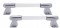 Chrome Plastic 24" Led Light Bar Bezel