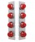 (2/Bulk) Stainless Steel Peterbilt 8 Led Cutout Air Cleaner Light Bracket W/ Watermelon Glass Lens - Dark Amber