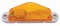 Incandescent Mini Triangle Clearance/Marker Right W/ White Base - Amber