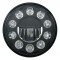 11 High Power Led 7" Crystal Headlight - Black
