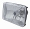 165Mm (6" X 4") Rectangular Crystal Headlight W/ Blue Dot - High Beam