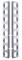 (2/Bulk) Stainless Steel Peterbilt Rear Air Cleaner Light Bracket W/ Sixteen 2" Light Cutouts