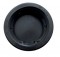 Black Rubber 2 1/2" Recess Mount Grommet - Close Back