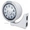 Stainless Steel "Bullet" Half-Moon Peterbilt 11 High Power Led Crystal Headlight W/ 4 Amber Led Signal Light - Clear Lens