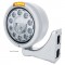 Stainless Steel "Classic" Half-Moon Peterbilt 11 High Power Led Crystal Headlight W/ 4 Amber Led Signal Light - Amber Lens