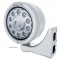 Stainless Steel "Classic" Half-Moon Peterbilt 11 High Power Led Crystal Headlight W/ 4 Amber Led Signal Light - Clear Lens