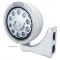 Stainless Steel "Bullet" Peterbilt 11 High Power Led Headlight W/ 4 Amber Led Signal Light - Clear Lens