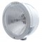 Stainless Steel "Bullet" Half-Moon Peterbilt H4 Halogen Headlight W/ 4 Amber Led Signal Light - Clear Lens