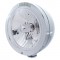 Stainless Steel "Bullet" Peterbilt Crystal H4 Halogen Headlight W/ 4 Amber Led Signal Light - Clear Lens