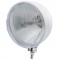 Stainless Steel Motorcycle "Rebel" Headlight W/ 7" Round Headlight Bulb - H4 Halogen