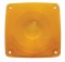 Plastic Square Turn Signal Light Lens - Amber