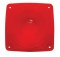 Plastic Square Turn Signal Light Lens - Red