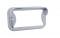 Chrome Plastic Small Rectangular Clearance/Marker Light Bezel - Horizontal Visor