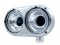 Polished Aluminum Peterbilt 359 Dual Headlight Housing