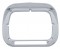 Chrome 6" X 8" Headlight Led Cutout Bezel W/ Visor