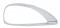 Chrome Plastic Freightliner Columbia Headlight Bez