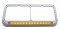 Chrome Plastic 14 Amber Led Rectangular Headlight Bezel - Amber Lens