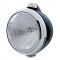 Black "Guide" 6014 Sealed Beam Headlight With 5 Amber Led Dual Function Top Mount Light - Clear Lens