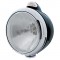 Black "Guide" H4 Halogen Headlight With 5 Amber Led Dual Function Top Mount Light - Clear Lens