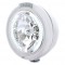 Chrome Peterbilt "Classic" Peterbilt Headlight W/ Amber/Clear Dual Function Signal Light - 34 White Led Crystal Halogen