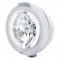 Chrome Peterbilt "Classic" Peterbilt Headlight W/ Amber/Clear Signal Light - 34 White Led Crystal Halogen