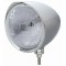 Chrome Aluminum 7" Billet Style "Chopper" Motor Vehicle/Truck Mount Headlight With Razor Visor - H6024 Halogen