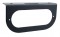 Black Steel Light Bracket W/ 1 Oval Light Cutout