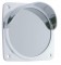 Chrome Plastic Square Mirror Light Bezel W/ Visor