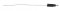 Single Lead Wire W/ .180 Bullet Termination & Stripped End - White
