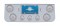 Chrome Rear Center Lt Panel W/ Four 10 Led 4" & Three 13 Led 2 1/2" Bhive Lt W/ Visor - Red Led/Clear Lens
