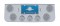 Chrome Rear Center Lt Panel W/ Four 12 Led 4" & Three 13 Led 2 1/2" Flat Lt W/ Visor - Red Led/Clear Lens
