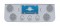 Chrome Rear Center Lt Panel W/ Four 12 Led 4" & Three 13 Led 2 1/2" Bhive Lt W/ Visor - Red Led/Clear Lens