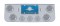 Chrome Rear Center Lt Panel W/ Four 12 Led 4" & Three 13 Led 2 1/2" Flat Lt W/ Bezel - Red Led/Clear Lens