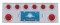 Stainless Steel Rear Center Light Panel W/ Two 10 Led 4" & Six 13 Led 2 1/2" Flat Lt W/ Bezel - Red Led/Red Lens