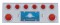 Stainless Steel Rear Center Light Panel W/ Two 7 Led 4" & Six 13 Led 2 1/2" Flat Lt W/ Bezel - Red Led/Red Lens