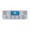 Chrome Rear Center Lt Panel W/ Four 7 Led 4" & Three 13 Led 2 1/2" Flat Lt W/ Bezel - Red Led/Clear Lens