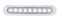 9 White Led Clearance/Marker Light Bar - Clear