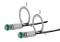 (2/Card) "City Light" Bracket (#38568) - Green Led