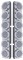 (2/Bulk) Stainless Steel Peterbilt 12 Led Cutout Rear A/C Bracket W/2" 9 Red Led Flat Light & Chrome Pl. Bezel - Clear Lens