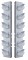(2/Bulk) Stainless Steel Peterbilt 12 Led Cutout A/C Bracket W/ 17 Amber Led Beehive Cab Light & Cr Visor - Clear Lens