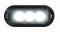 3 Led 12V/24V Strobe Light With Black Bezel - White