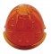 17 Amber Led Round  Auxiliary Watermelon Light - Dark Amber Lens