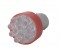 12 Super Bright Led 1157 Bulb - Red