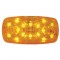 16 Amber Led Rectangular "Tiger Eye" Clearance/Marker Light - Amber Lens